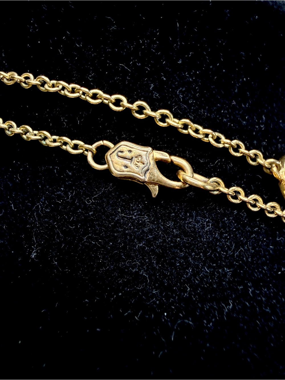 Juicy Couture Gold Long Station Necklace Pink Enamel Charms Y2K - Picture 3 of 4